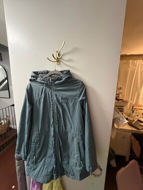 Free Country Teal Hooded Lightweight Jacket